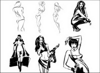 Vector Sketch beauty