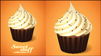 The desserts material 03 - vector