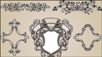 European-style lace pattern 01 - Vector