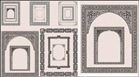 Fine pattern border 05-- vector material