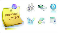 Business exquisite 3D vector material -1
