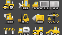 Cute transport vector material -2