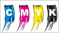 CMYK Colors 04 - vector material