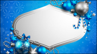 Beautiful Christmas background 04 - vector material