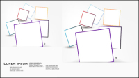 Colored border - vector material