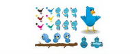 Twitter vector image material