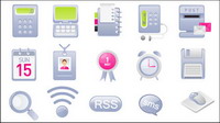 Staff cards, badges, alarm clock, rss button