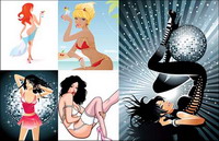 Charming women vector