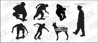 Several action figures in Pictures vector material
