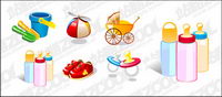 Baby supplies vector material-2