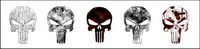 Skulls theme of the computer icon png