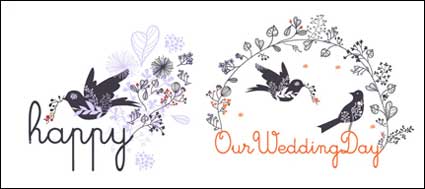 Magpie pattern vector material