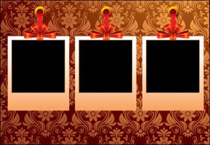 European pattern vector material ribbon photo