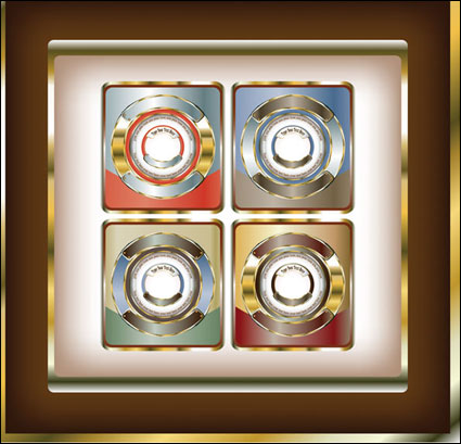 Delicate bottle stick vector material