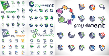 colorful texture Vector logo