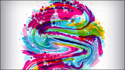 Behind the paint pigment pattern 04-- vector material