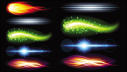 Gorgeous bright lighting effects 05-- vector material