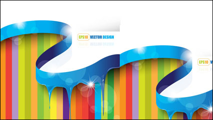 Flowing pigment 05 - vector