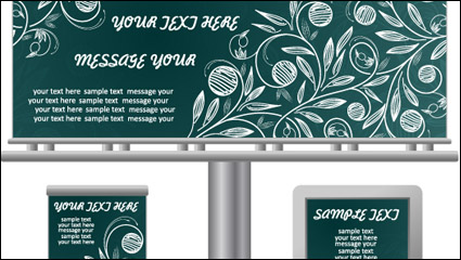 Lightbox billboard template design vector material -2