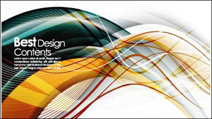 Colorful dynamic stripes background vector -5