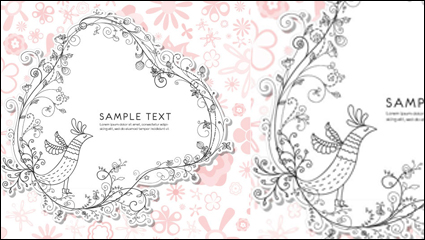 Fine pattern border 04-- vector material
