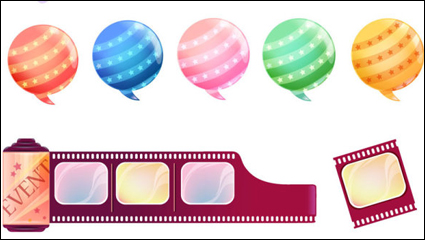 Beautiful lovely pattern vector material