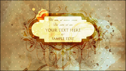 Classic nostalgic pattern background 01 - vector