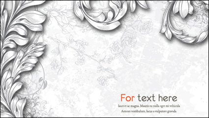 Classic hand-painted pattern 01 - vector