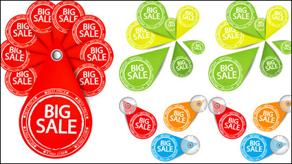 Personalized sales tag vector material