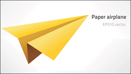 Paper airplane vector material