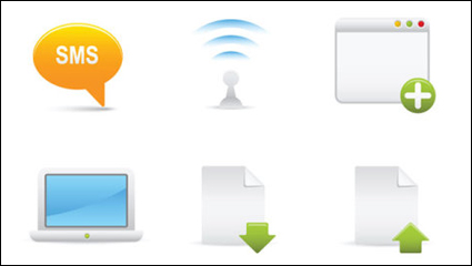 Exquisite cartoon icon 05 - vector