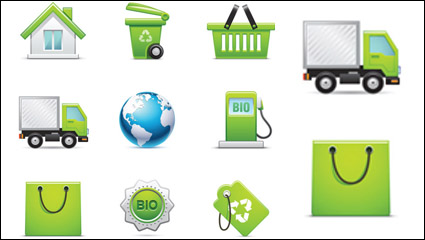 Green icon 01 - vector