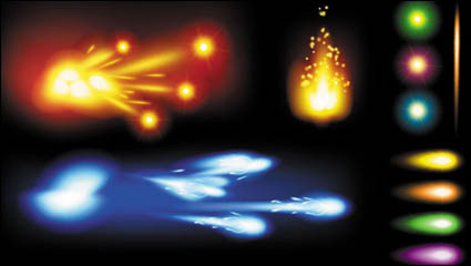 Colorful flow line 01 - vector material