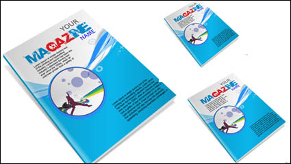 Book cover of the magazine 03 - vector material