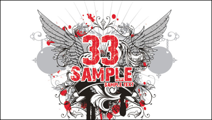 Trend T-shirt pattern 19 - vector material