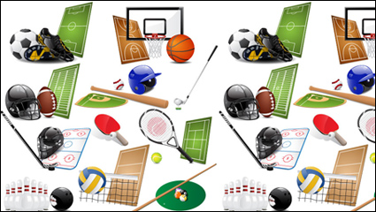 Sports equipment vector material -05