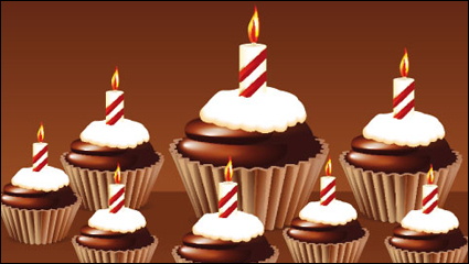 Birthday cake 03 - vector material