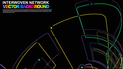 Commercial dynamic flow line 02 - vector material