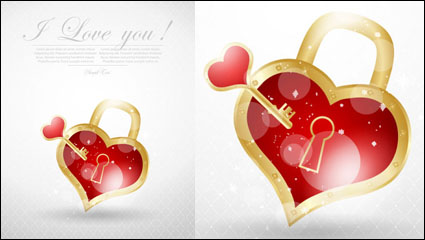 Valentine card 01 - vector material