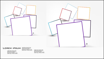 Colored border - vector material