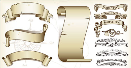 Ribbon, paper vector material