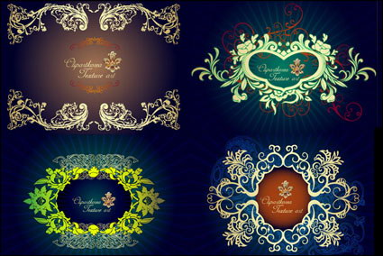 European pattern vector border