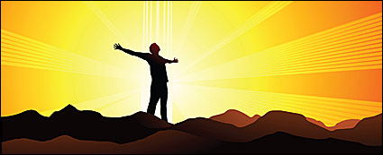 People embrace of nature