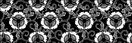 Vector traditional tiled background material-12