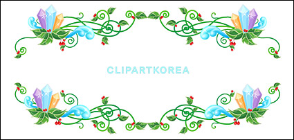 Christmas exquisite lace Vector material-10