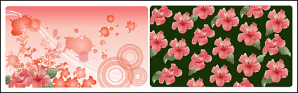 Flower and the ink vector material