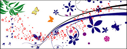 Vector butterfly pattern and material